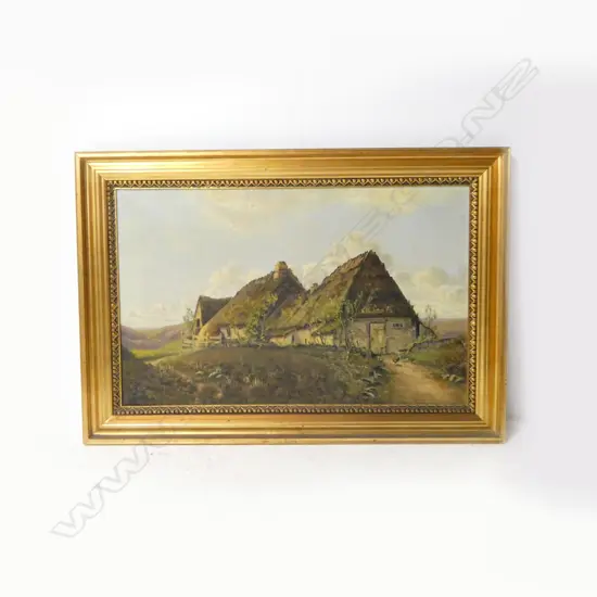 LG. INDISTINCTLY SIGNED, OIL ON CANVAS; Dated 1917 to Rear 620x980mm