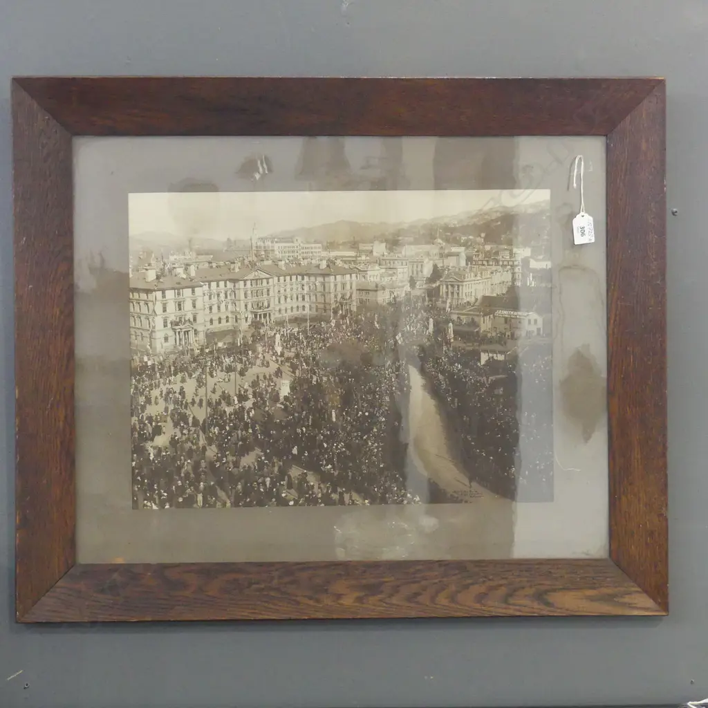 c1920 Muir & MacKinlay VINTAGE PHOTOGRAPH Old Government Buildings, Wellington. Visit of H R H the Prince of Wales..., Image 1++