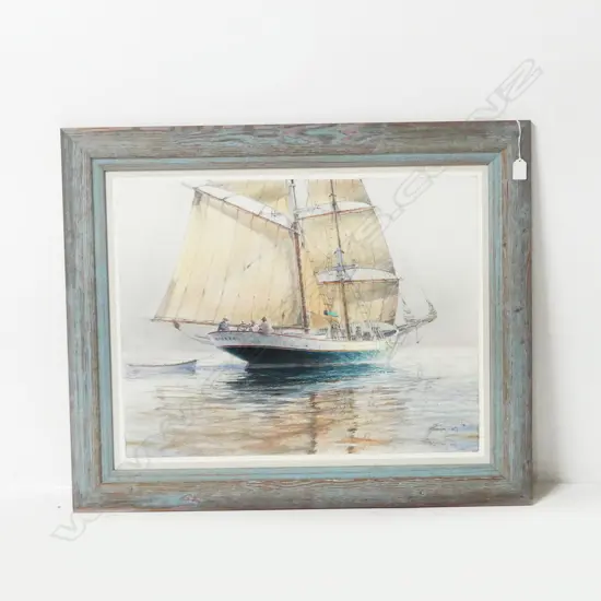 DAVID BARKER 'BREEZE' PASTEL ON PAPER, 2002 (NO GLASS) 500x640mm
