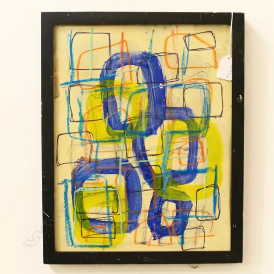 ARTIST UNKNOWN MIXED MEDIA ON PAPER 300 X 380 MM
