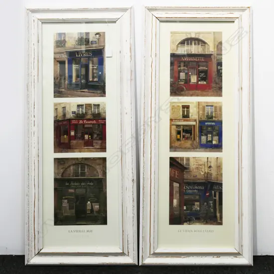 PR FRENCH PRINTS 'LE VIEUX BOULEVARD / LA VIEILLE RUE' 885x285mm
