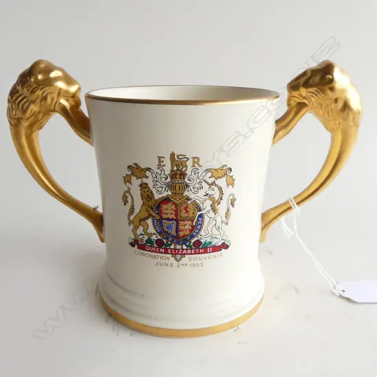 CROWN LYNN ER II 1953 CORONATION CUP H.140mm
