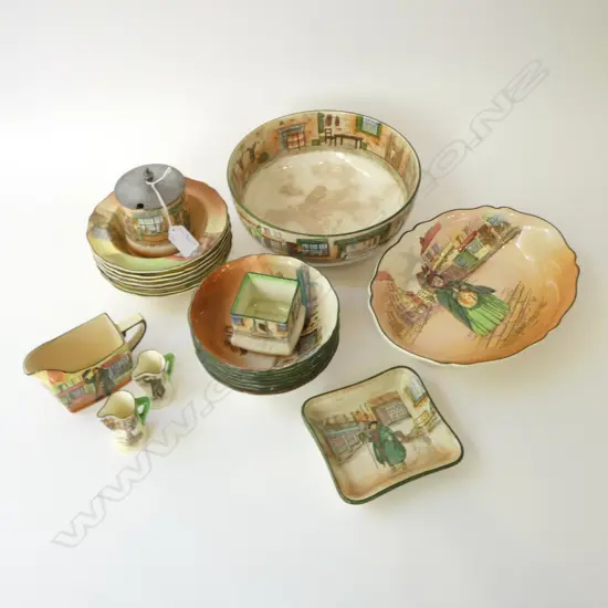 22 PCES ROYAL DOULTON, some faults