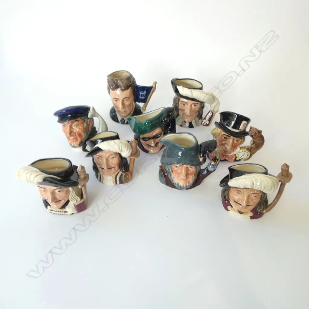 9 ROYAL DOULTON CHARACTER JUGS H.105mm Image 1++