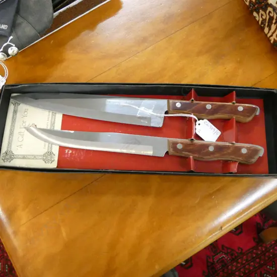 2 MAXAM JAPAN CARVING KNIVES L.355mm + SET ZWILLING KIDS CUTLERY