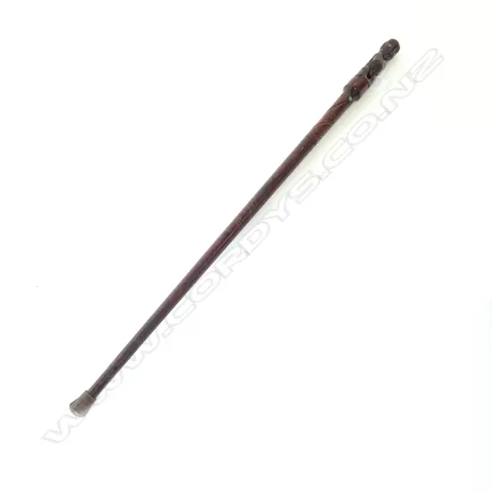  CARVED MAORI WALKING STICK L.985mm