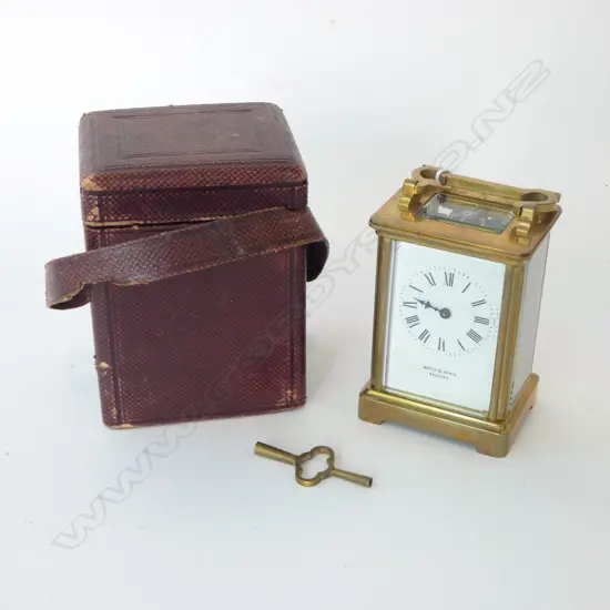ENGLISH CARRIAGE CLOCK IN CARRY CASE