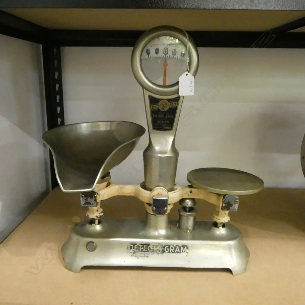 SET OF DETECTO GRAM NICKEL SHOP SCALES, H.400MM Image 1++