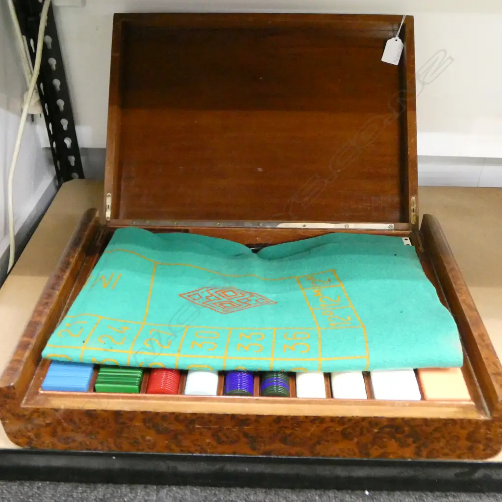 ROULETTE SET IN BURR CASE 470x310x110mm Image 1++