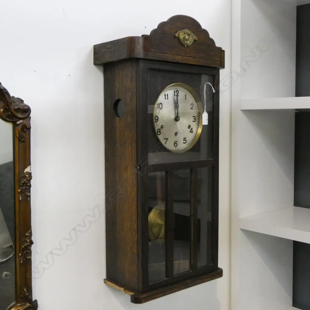 OAK WALL CLOCK H.720mm Image 1++