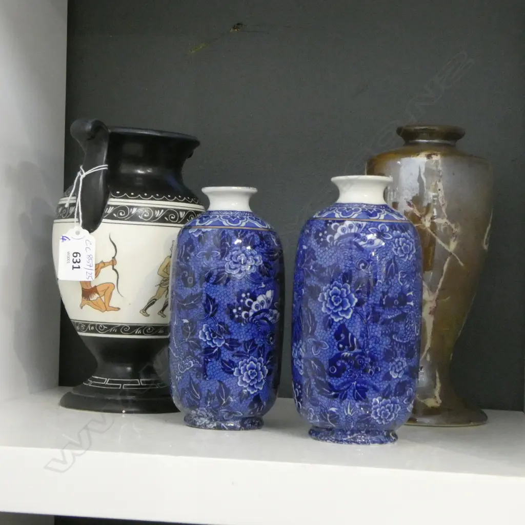4 VASES INCL. SHELLEY PR H.155mm Image 1++