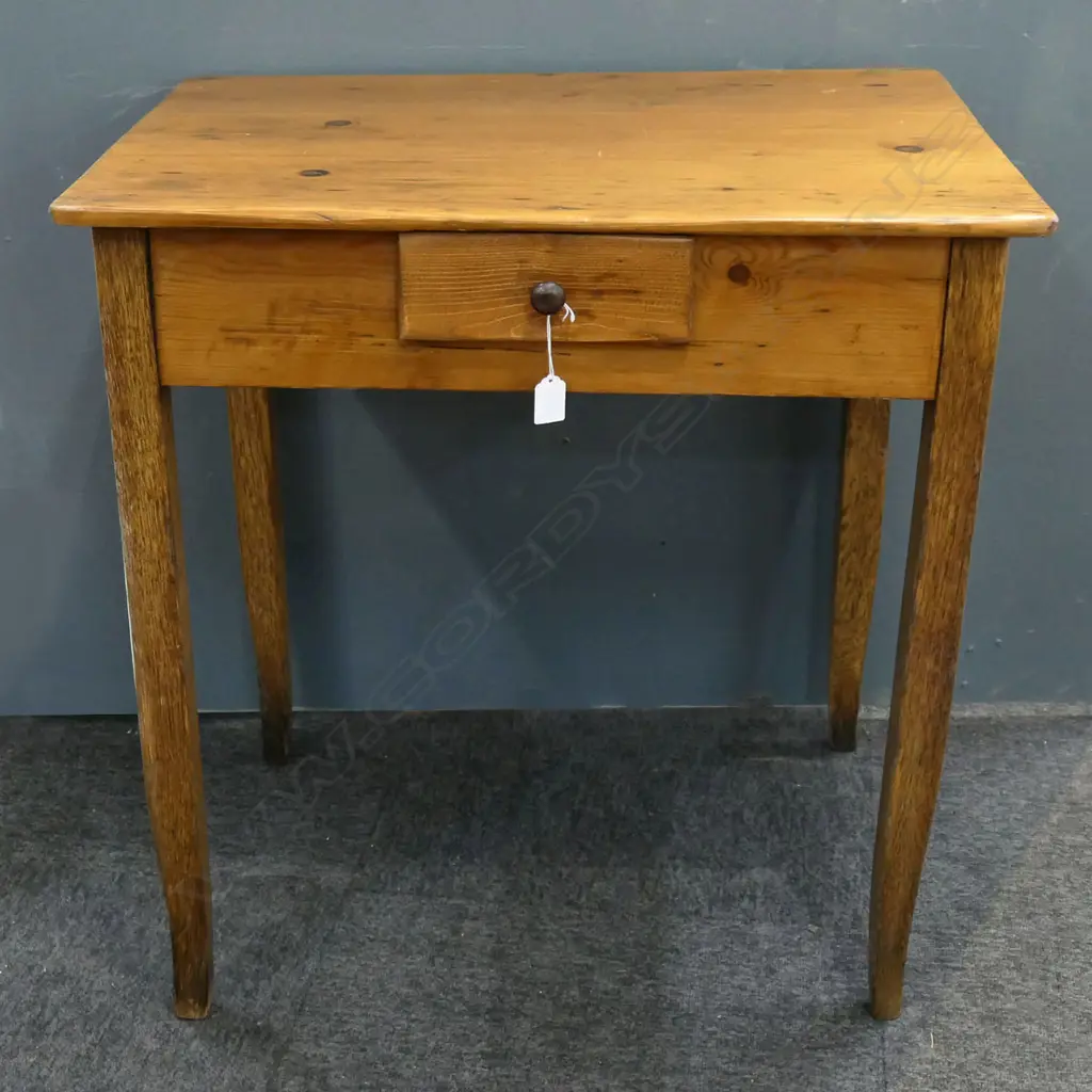 PINE SIDE TABLE w. 1 DRAWER 710x510x715mm Image 1++