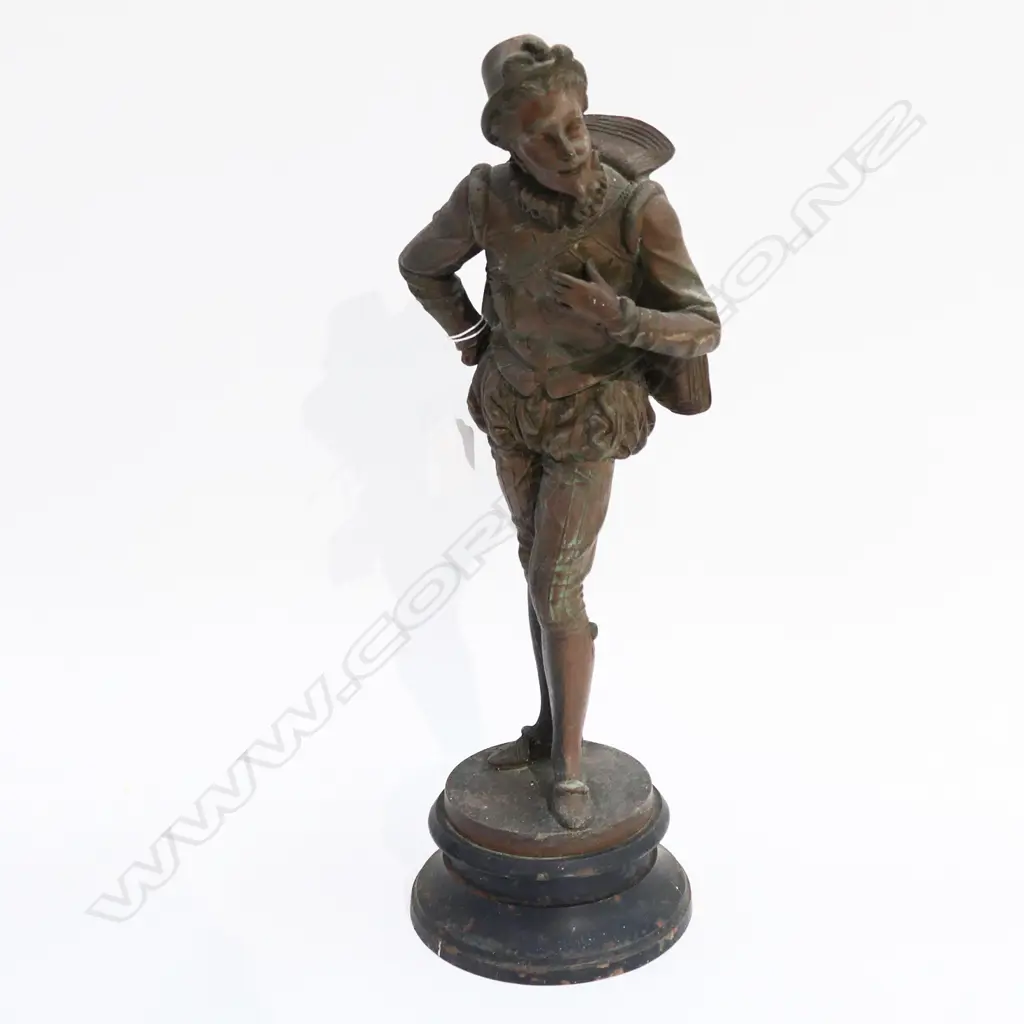 ANTIQUE SPELTER FIGURE H.390mm Image 1++