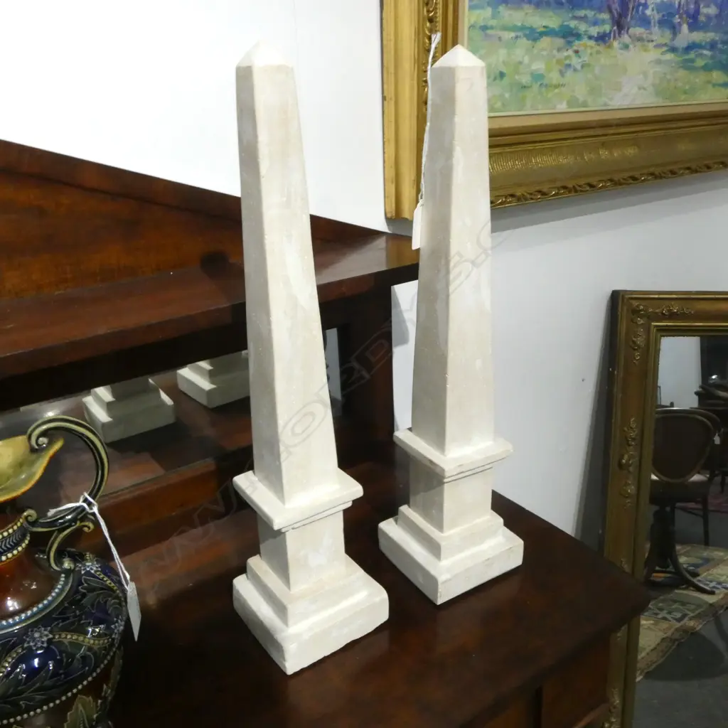PR TRAVERTINE OBELISKS H.435mm Image 1++