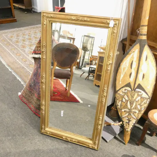 VINTAGE GOLD FRAMED MIRROR 540x1020mm