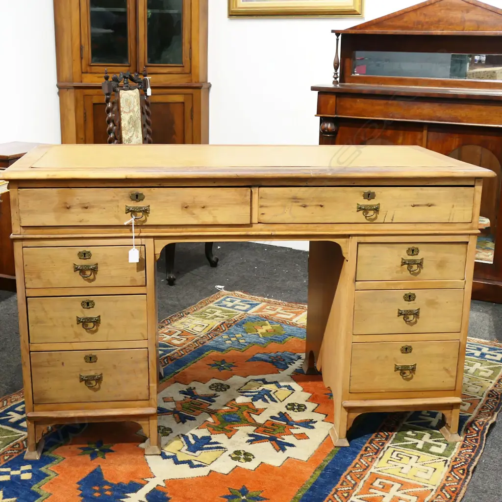 DESK w. VINYL INLAY TOP 1245x580x770mm Image 1++