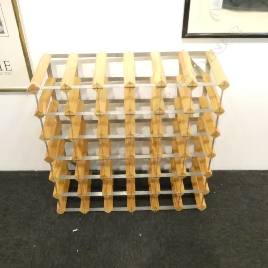 INDUSTRIAL STYLE 6x6 WINE RACK 615x225x615mm