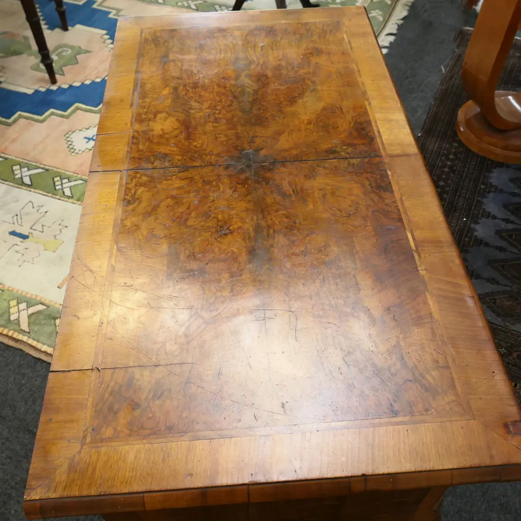 QUEEN ANNE STYLE WALNUT LOWBOY 1055x560x790mm minor faults Image 1++