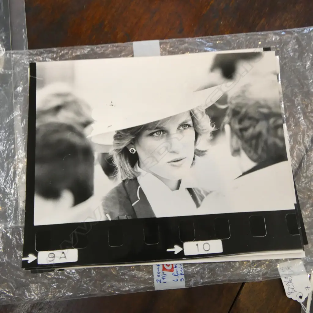 3 B/W PHOTOGRAPHS FROM CHARLES & DIANA NZ ROYAL TOUR 1983 MEETING FIREMEN - ROSS WHITE / ROSS LAND NZ HERALD 200x255mm Image 1++
