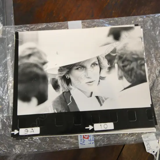 3 B/W PHOTOGRAPHS FROM CHARLES & DIANA NZ ROYAL TOUR 1983 MEETING FIREMEN - ROSS WHITE / ROSS LAND NZ HERALD 200x255mm