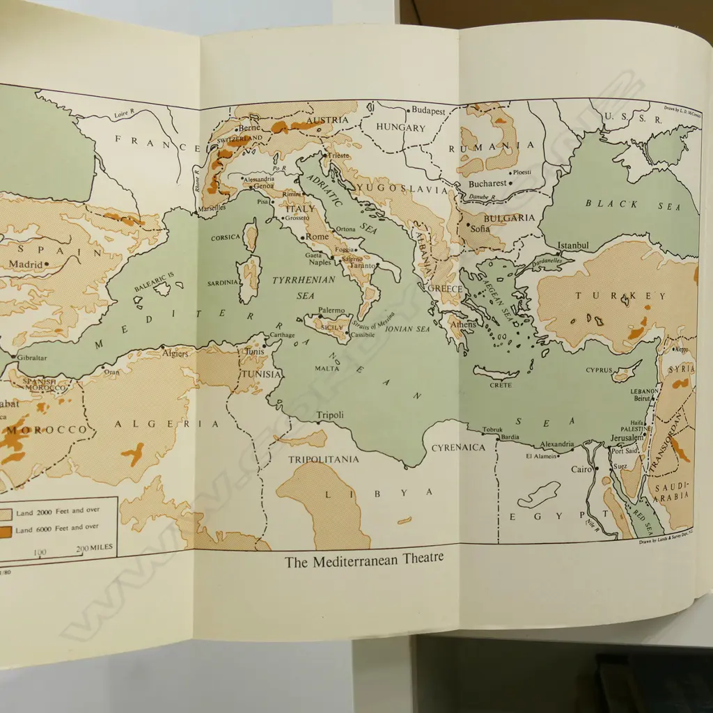 OFFICIAL HISTORY OF NZ IN THE SECOND WORLD WAR; TO GREECE, W. G. McCLYMONT, 1st Ed. 1959 Image 1++
