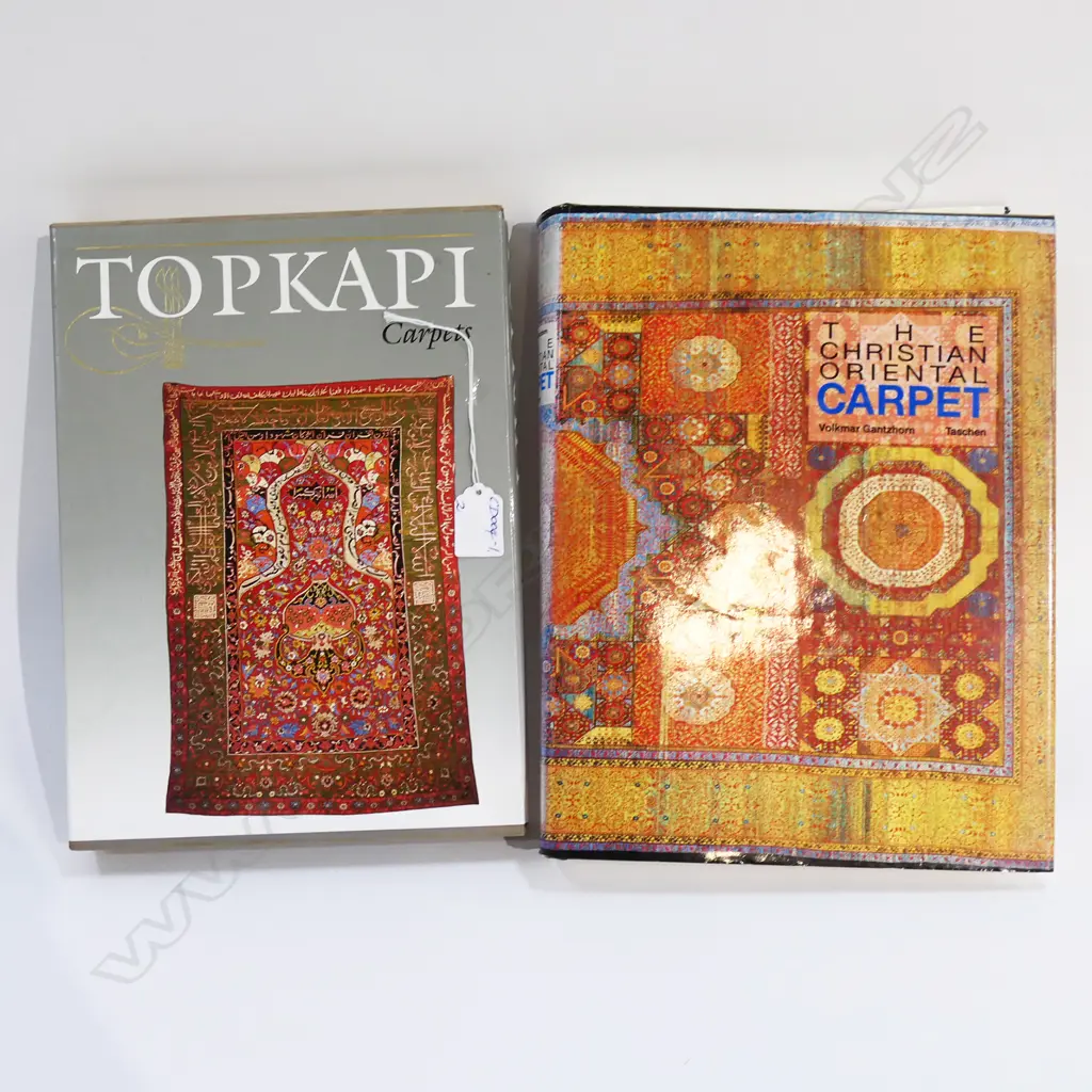 2 REFERENCE BOOKS ON PERSIAN RUGS: THE CHRISTIAN ORIENTAL CARPET + TOPKAPI CARPETS  Image 1++