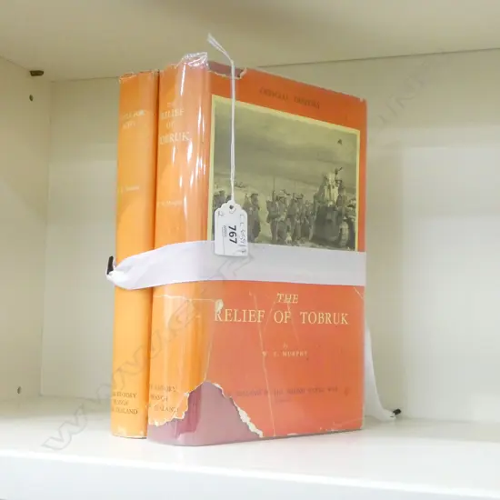 2 1st Ed. OFFICIAL HISTORY OF NZ IN THE SECOND WORLD WAR; BATTLE FOR EGYPT 1955 & THE RELIEF OF TOBRUK 1956 