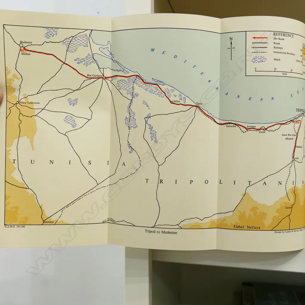 OFFICIAL HISTORY OF NZ IN THE SECOND WORLD WAR; BARDIA TO ENFIDAVILLE, W. G. STEVENS 1st Ed. 1962 Image 1++