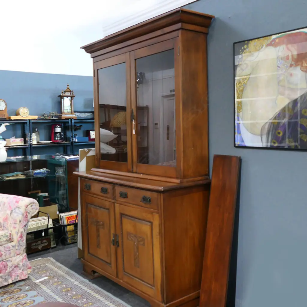 EARLY 20thC DRESSER 1330x330x2070mm Image 1++