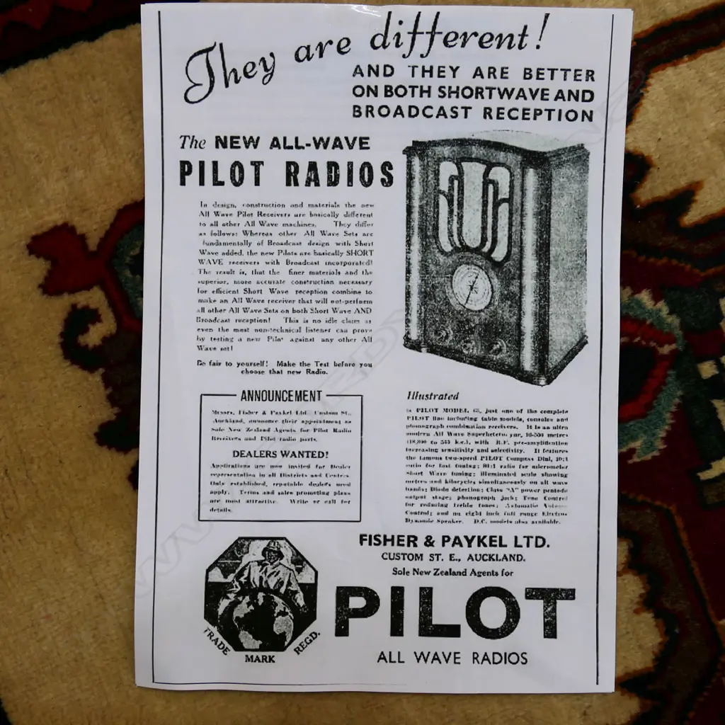 1935 TOMBSTONE US PILOT RADIO MODEL 63 WORKING 580x330x980mm Image 1++