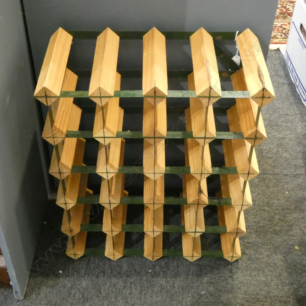 INDUSTRIAL STYLE 5x4 WINE RACK 415x205x505mm Image 1++