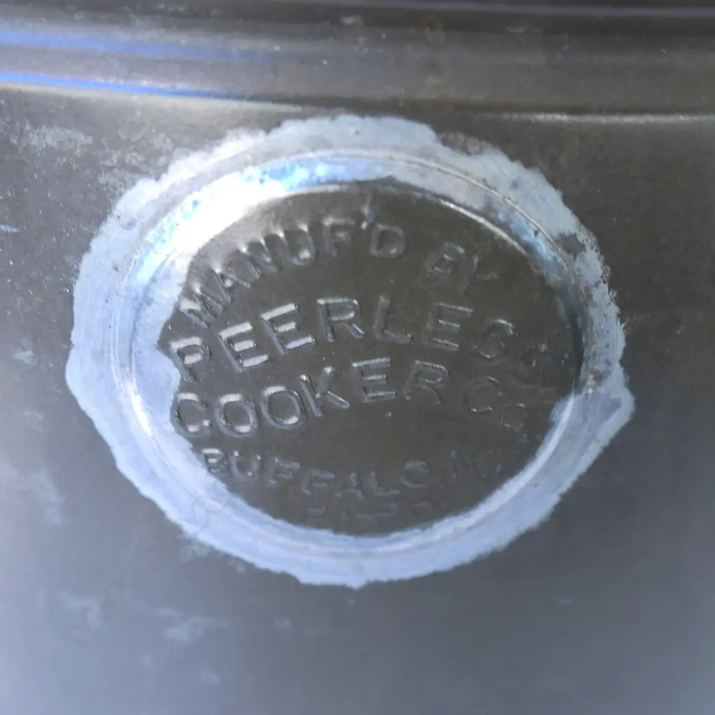 (2455) VINTAGE METAL PEERLESS COOKER Co. STEAMER H.520mm Image 1++