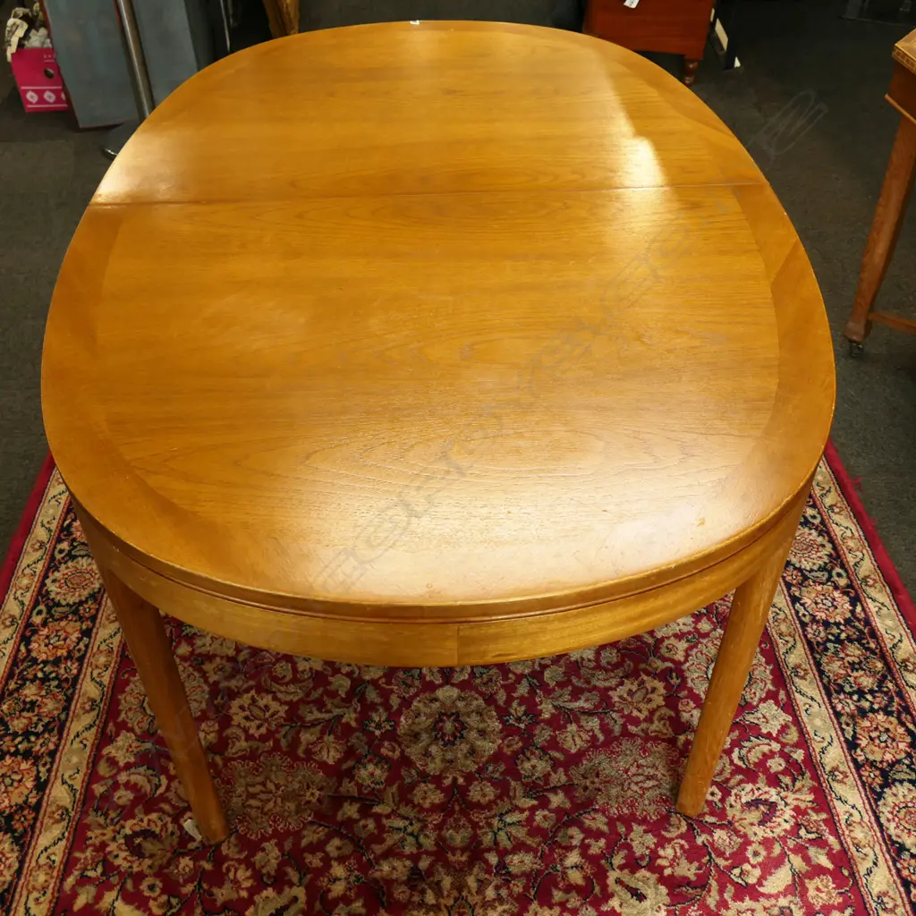 RETRO / MID CENTURY EXTENDABLE DINING TABLE 1520x990x745mm internal leaf can add W.530mm Image 1++