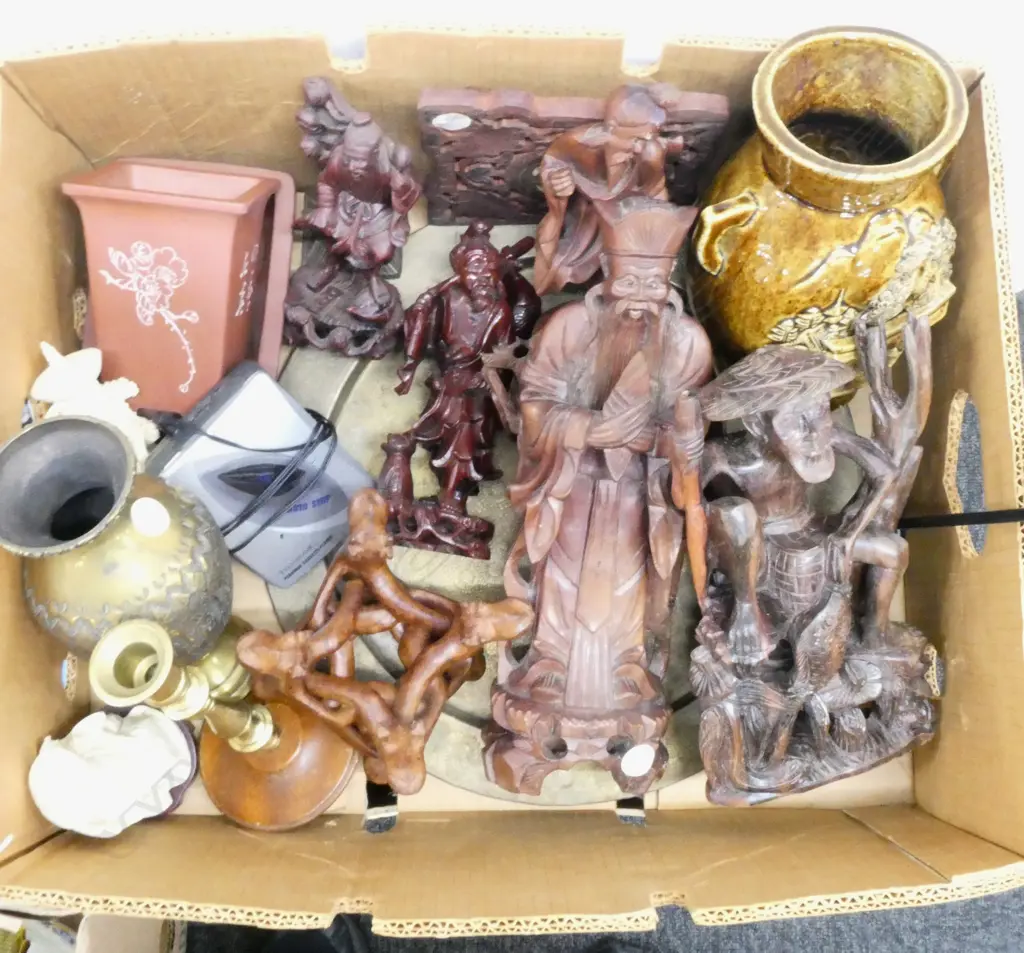 ORIENTAL WOOD CARVINGS ETC Image 1++