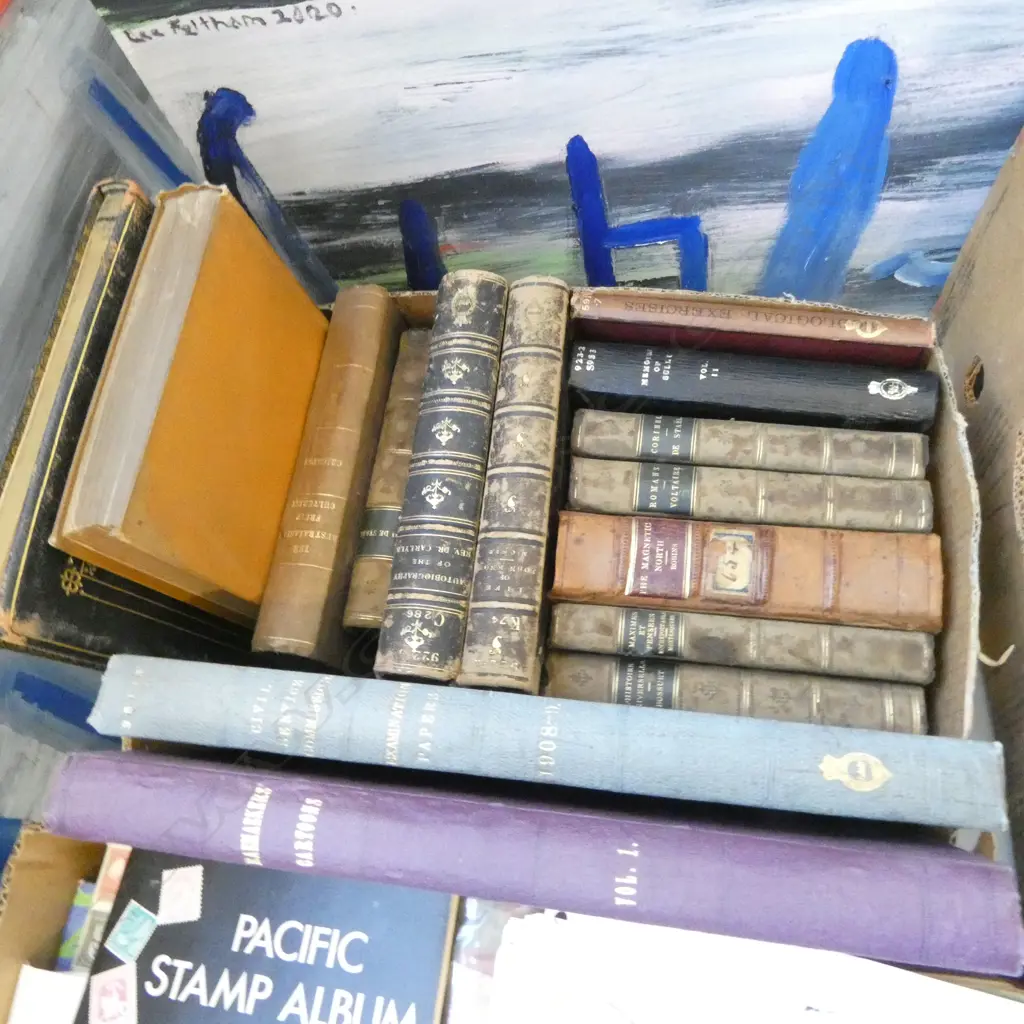 ASST ANTIQUE BOOKS; STATUTES OF CANADA, VOLTAIRE, ETC Image 1++