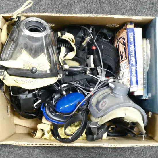 ASST. FLIGHT MASKS, AEROPLANE BOOKS ETC