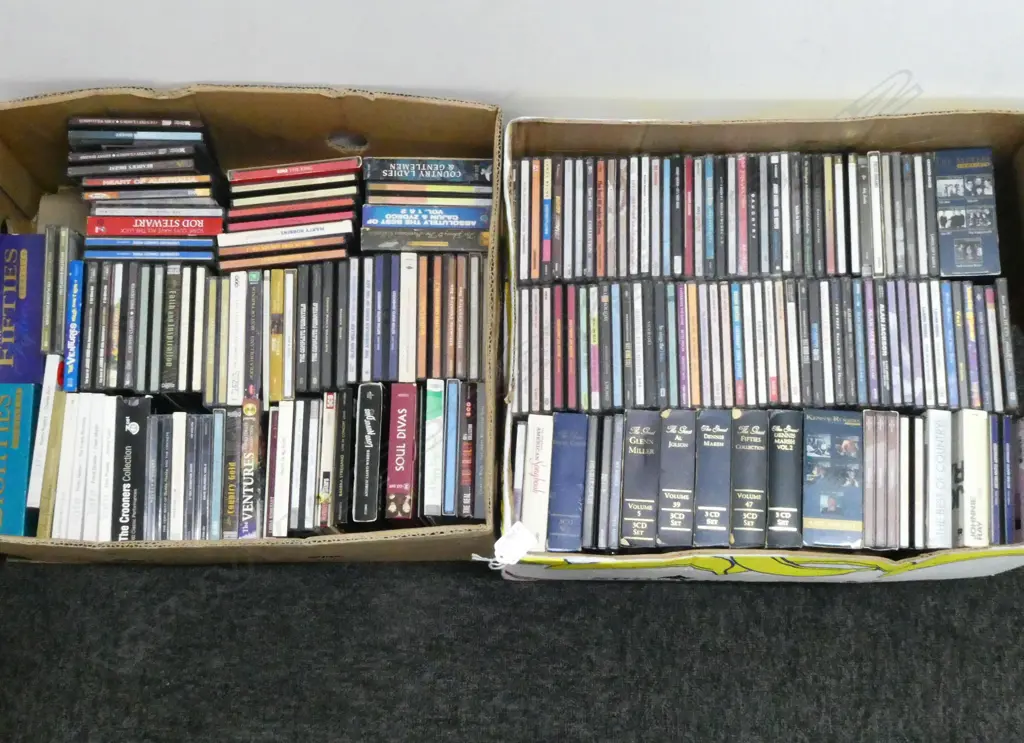 2 BOXES ASST. CDs Image 1++