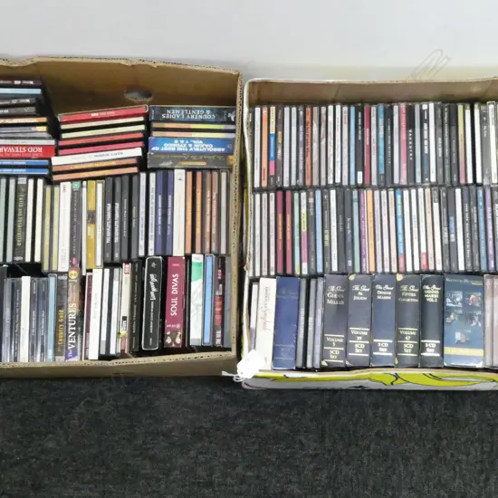 2 BOXES ASST. CDs
