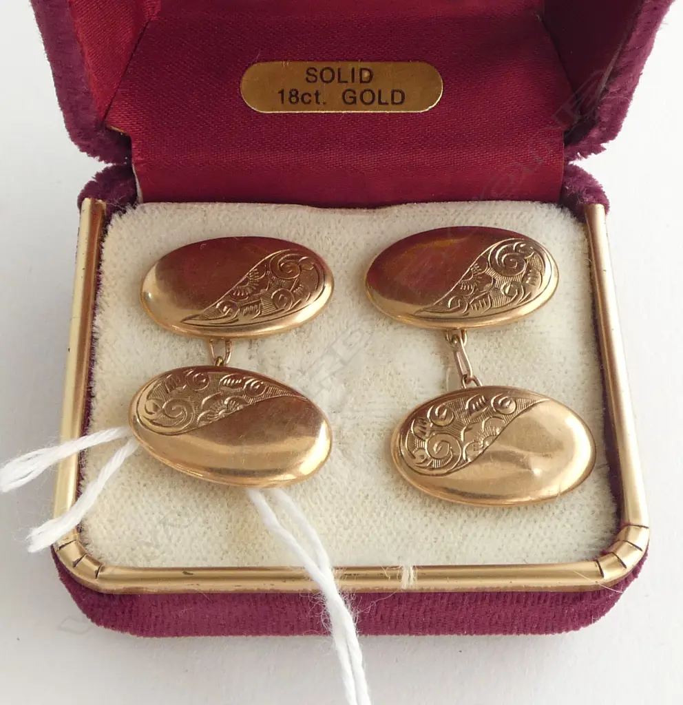 PR 9CT CUFFLINKS 2.8grms Image 1++