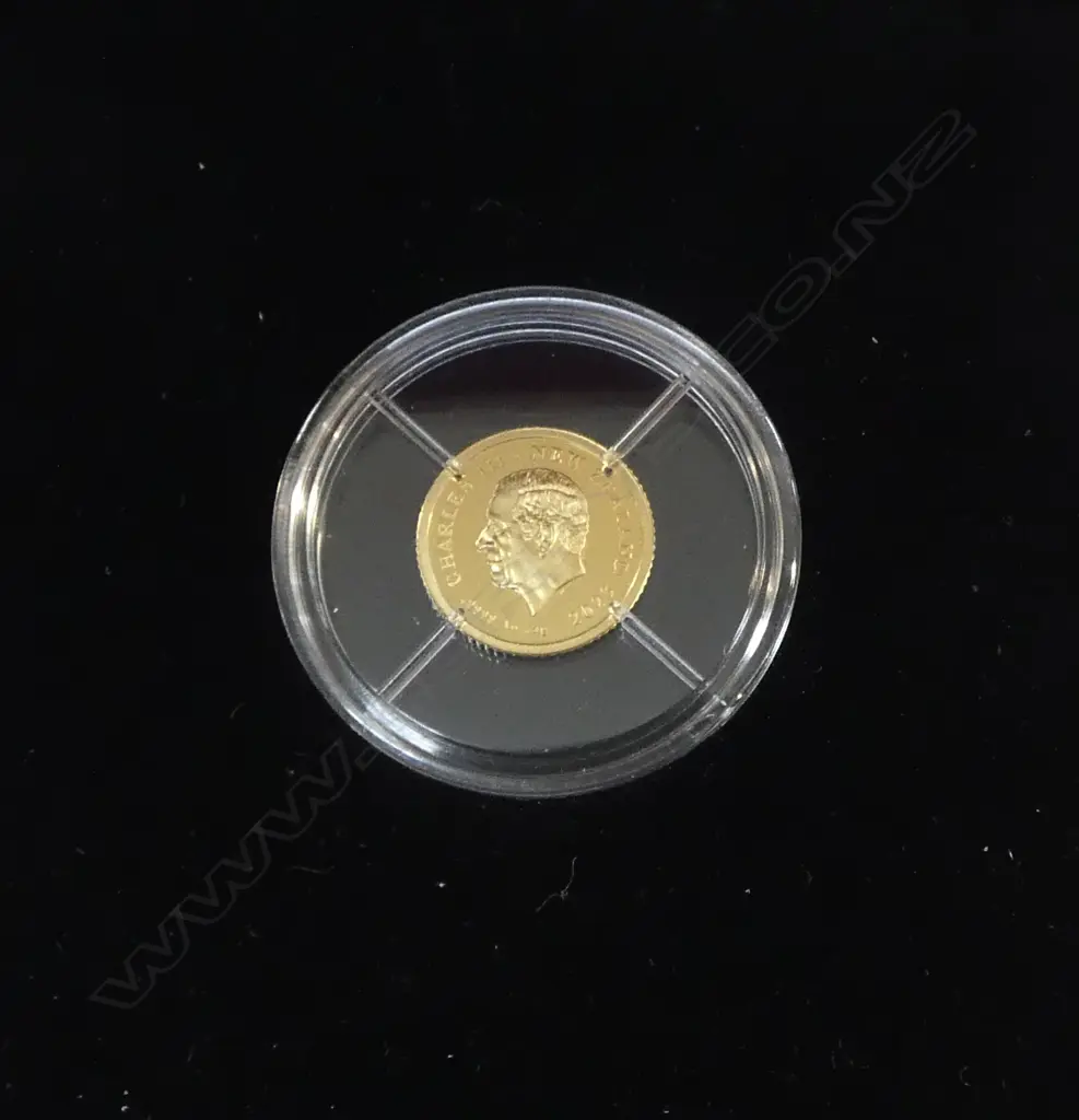 0.5grm 0.999 GOLD PROOF COIN, KING CHARLES III CORONATION 112/3000, BOXED Image 1++