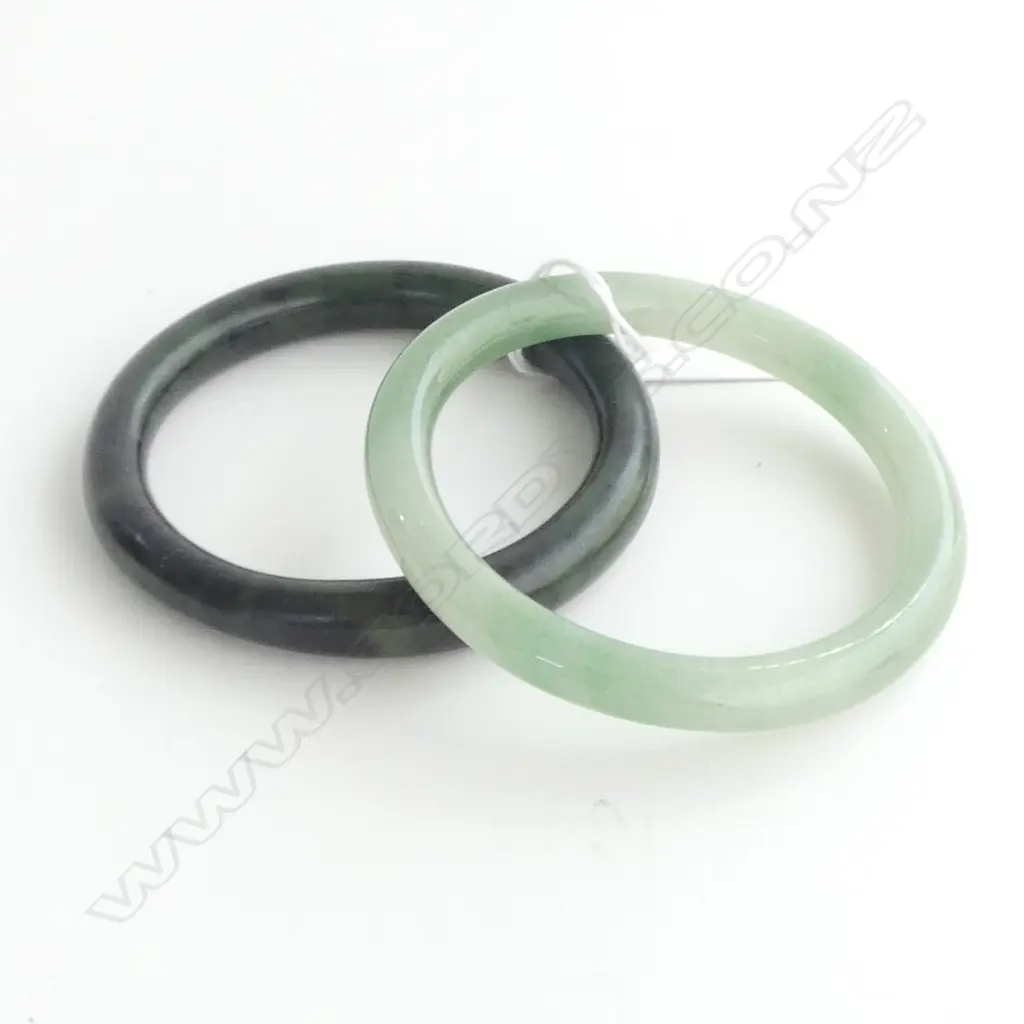 2 JADE BANGLES Image 1++