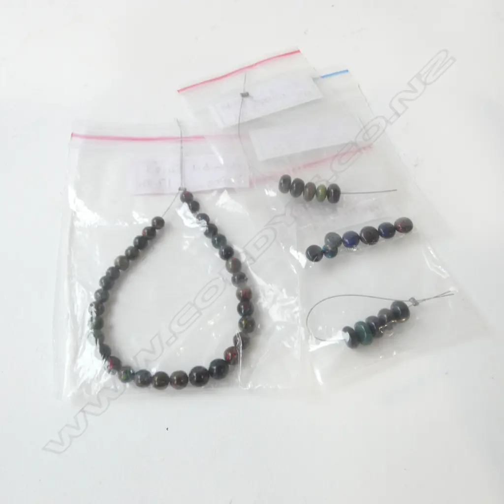 LOSE BLACK OPAL BEADS (various sizes 4.5 - 6.5mm) Image 1++