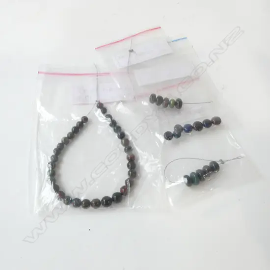 LOSE BLACK OPAL BEADS (various sizes 4.5 - 6.5mm)