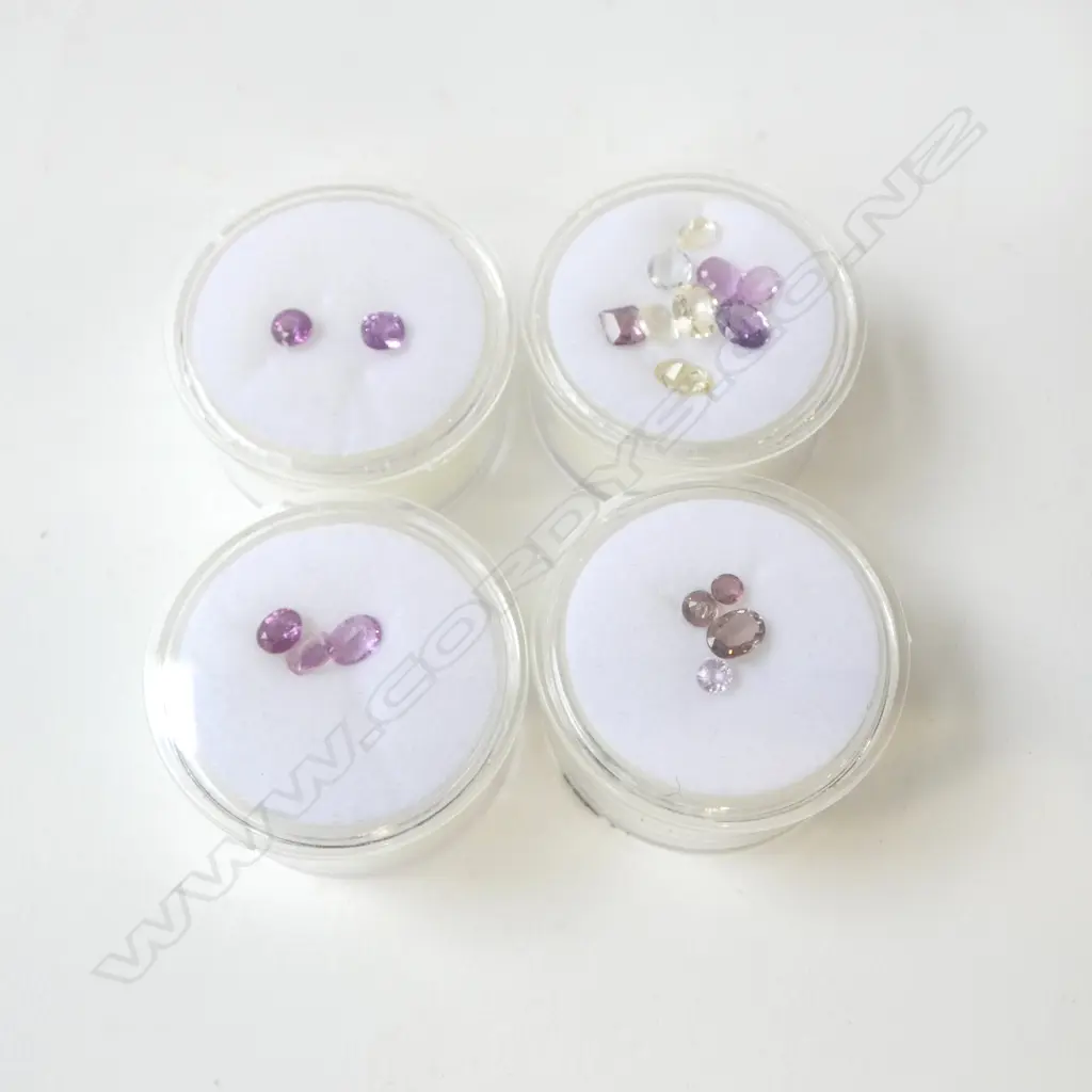 ASST. LOSE FACET CUT PINK & WHITE SAPPHIRES Image 1++