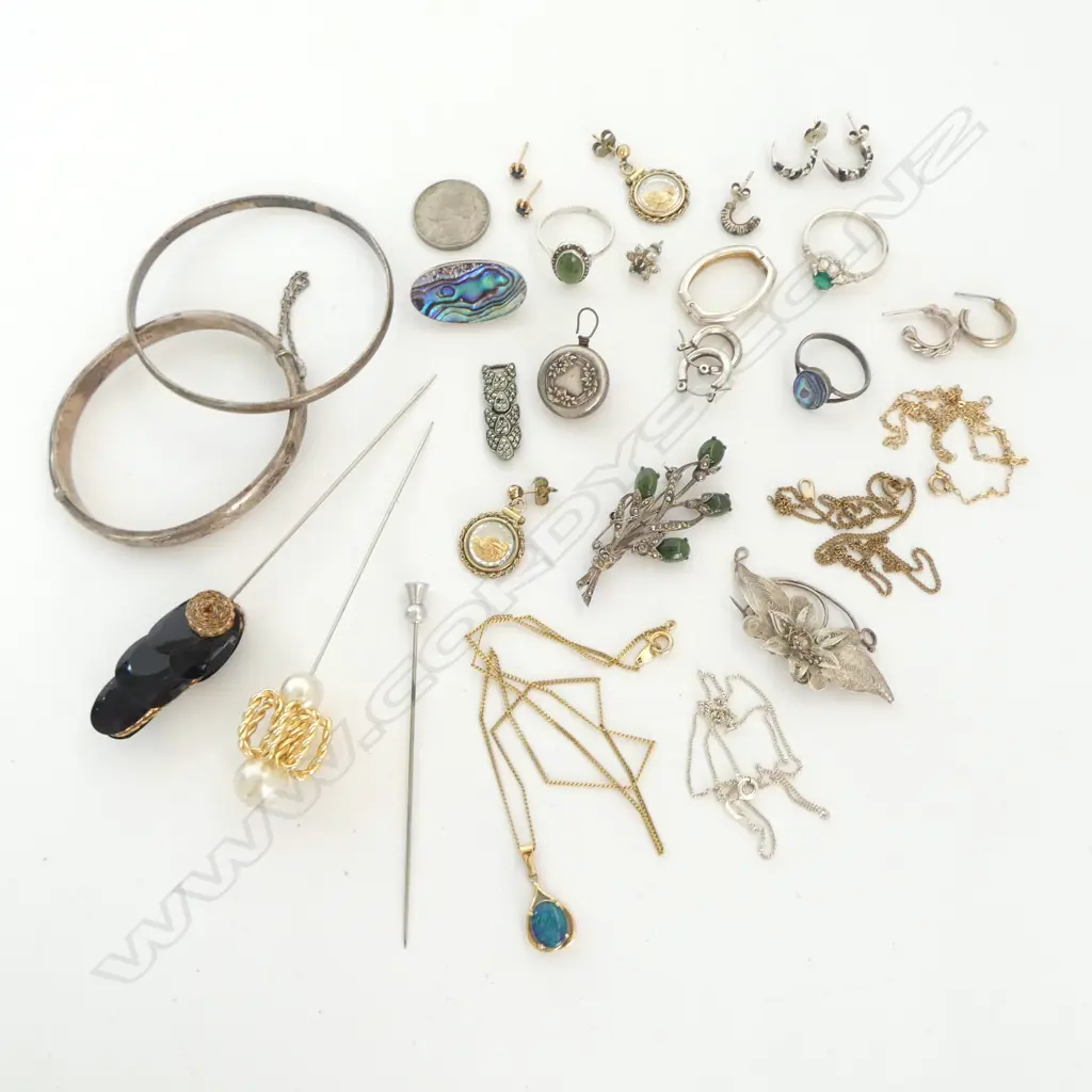 BAG OF SILVER & OTHER JEWELLERY Image 1++