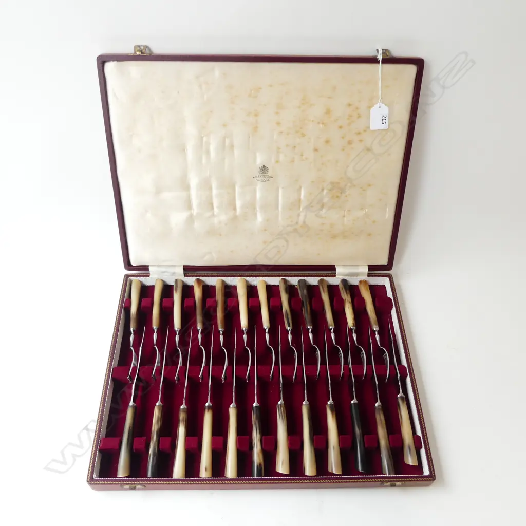 ASPREY 24 PCE STEAK KNIVES SET, CASED Image 1++