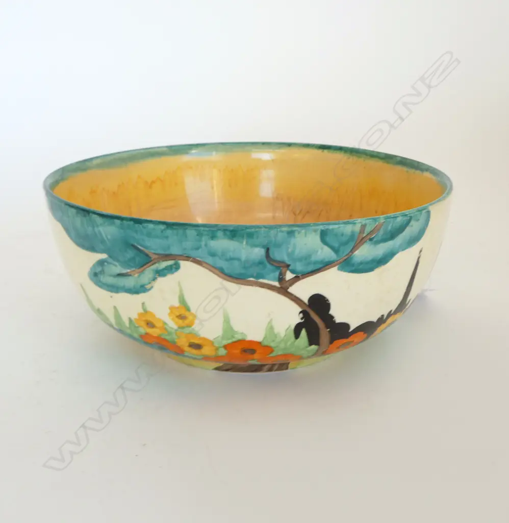 CLARICE CLIFF BIZARRE 'TRALEE' pattern lge BOWL Dia.200mm Image 1++