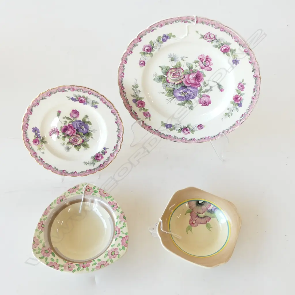 CLARICE CLIFF 'DINNERWARE' PLATES & 2 DISHES DIA.120mm SMALLEST Image 1++