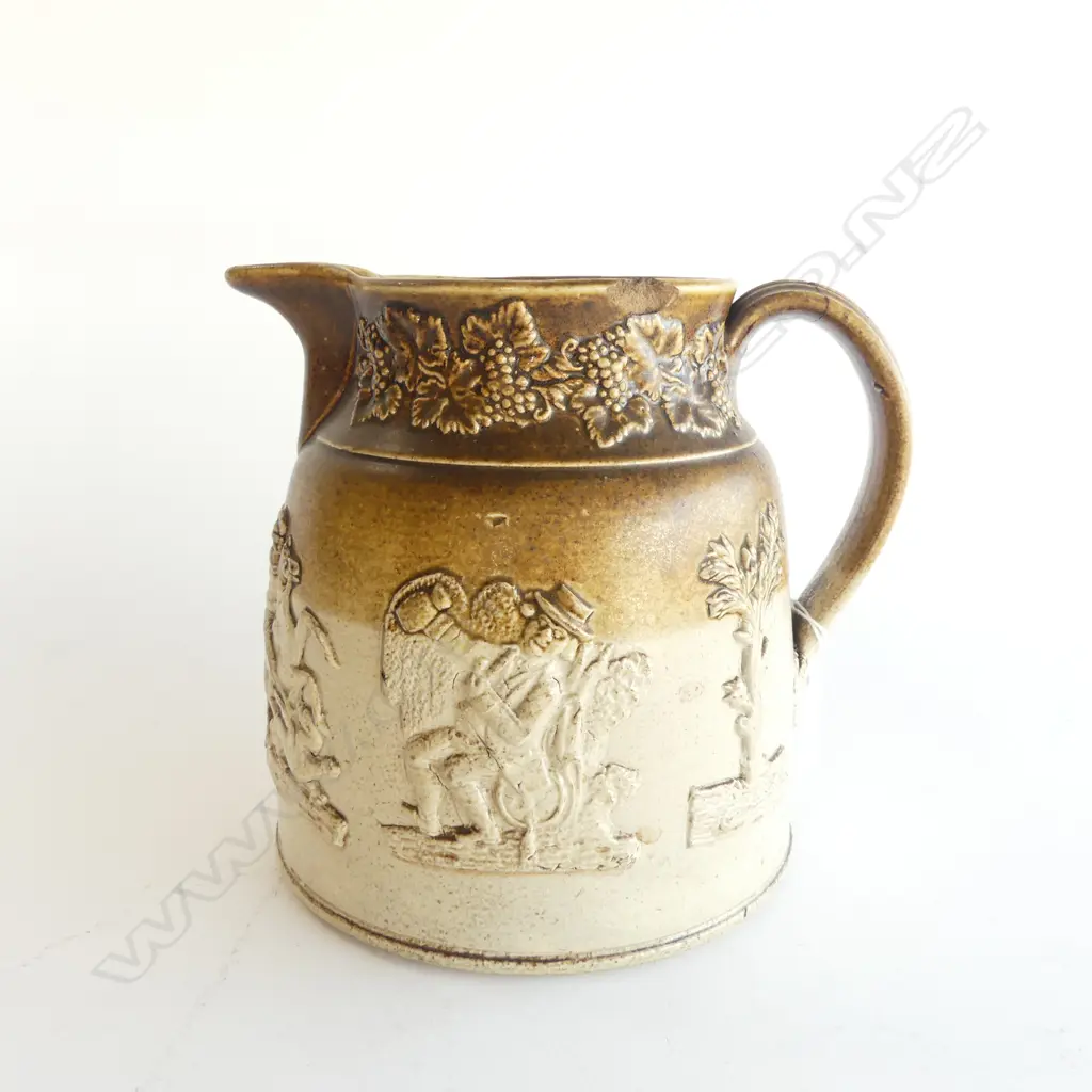 VICT STONEWARE HUNTING JUG REPAIR TO HANDLE H190MM Image 1++