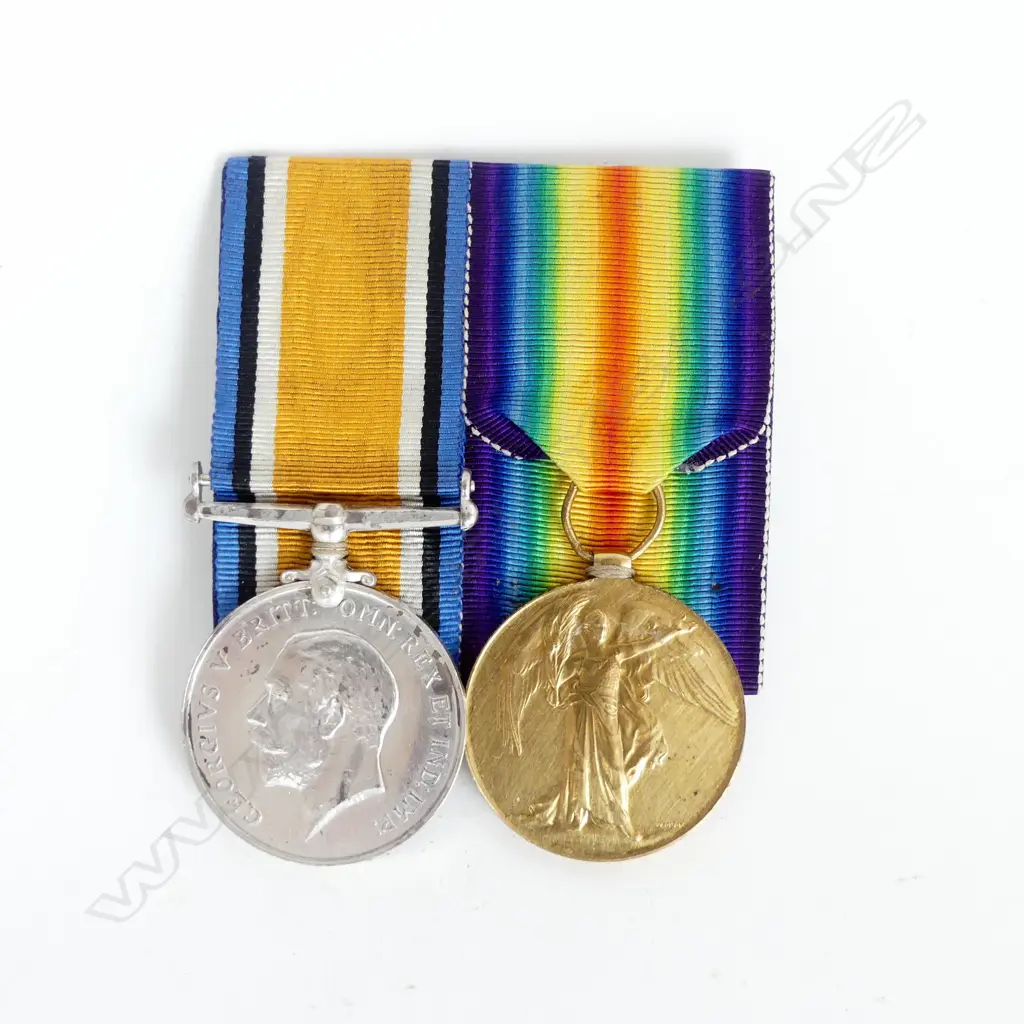 TWO WWI MEDALS PRESENTED TO GNR C. Huckstepp R.A. Image 1++